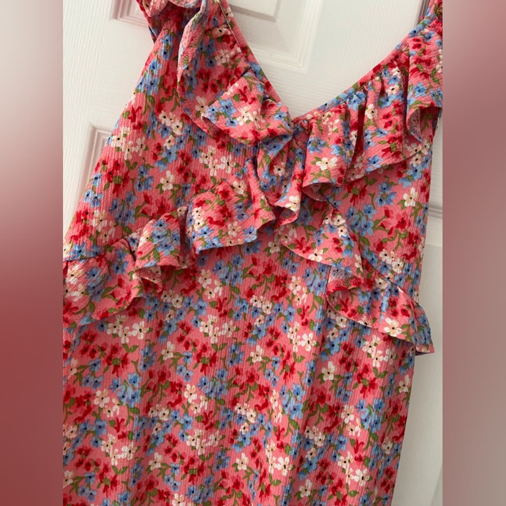 Floral Ruffle Maxi Dress - Picture 2 of 4